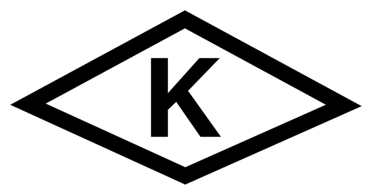 "Diamond-K" (Lubavitch of Massachusetts) kosher certification symbol