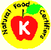 Natural Food Certifiers (Apple-K Kosher) kosher certification symbol